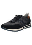 Sneaker in pelle blu