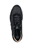 Sneaker in pelle blu